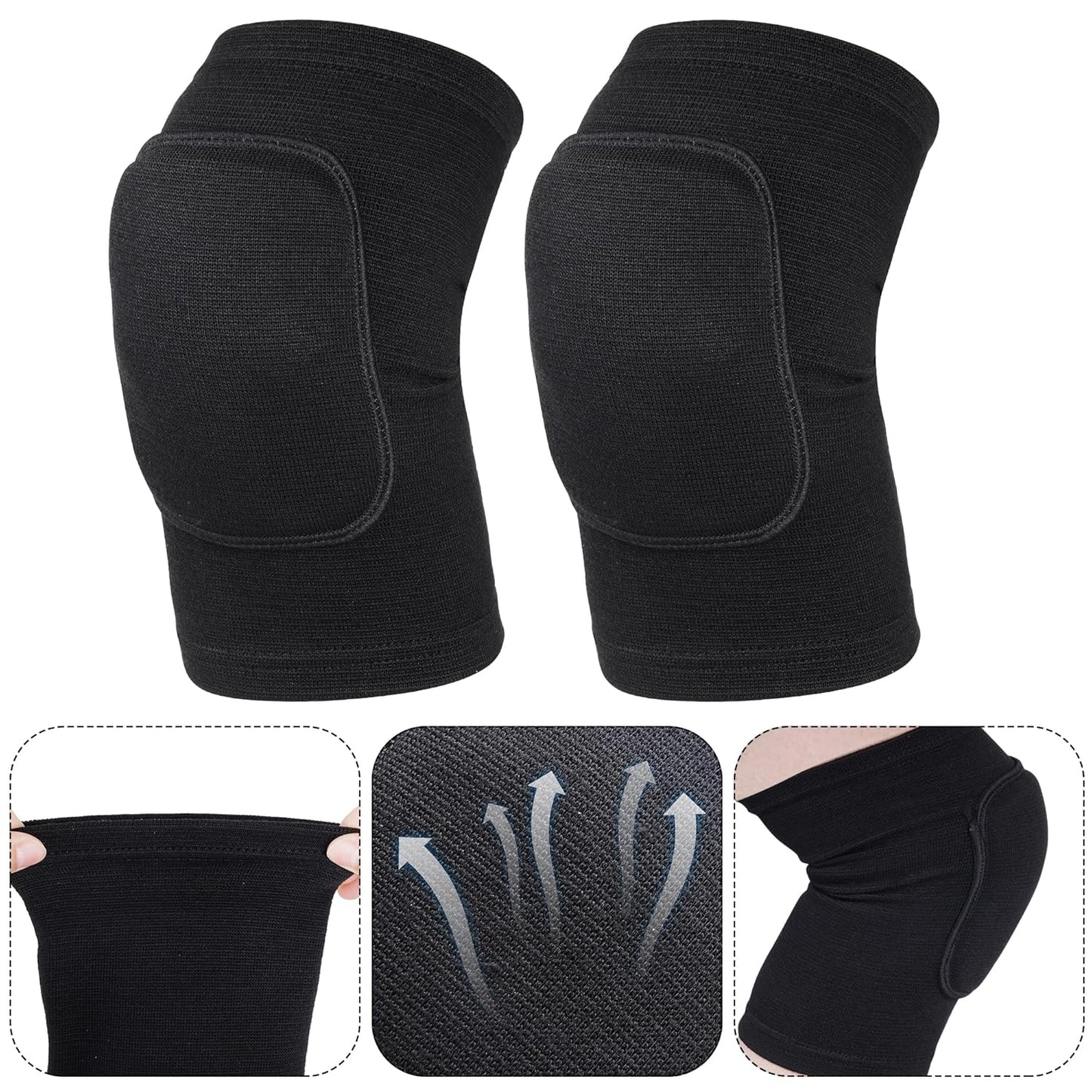 Volleyball Knee Pads and Volleyball Arm Pads Set for Kids Youth Volleyball Yoga