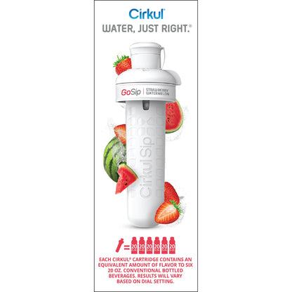 Gosip Strawberry Watermelon Flavor Cartridge, Drink Mix, 1-Pack