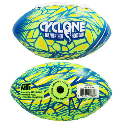 Waterproof Mini 6" Neoprene Football, Rubber Pool Toy, Assorted Colors, Unisex