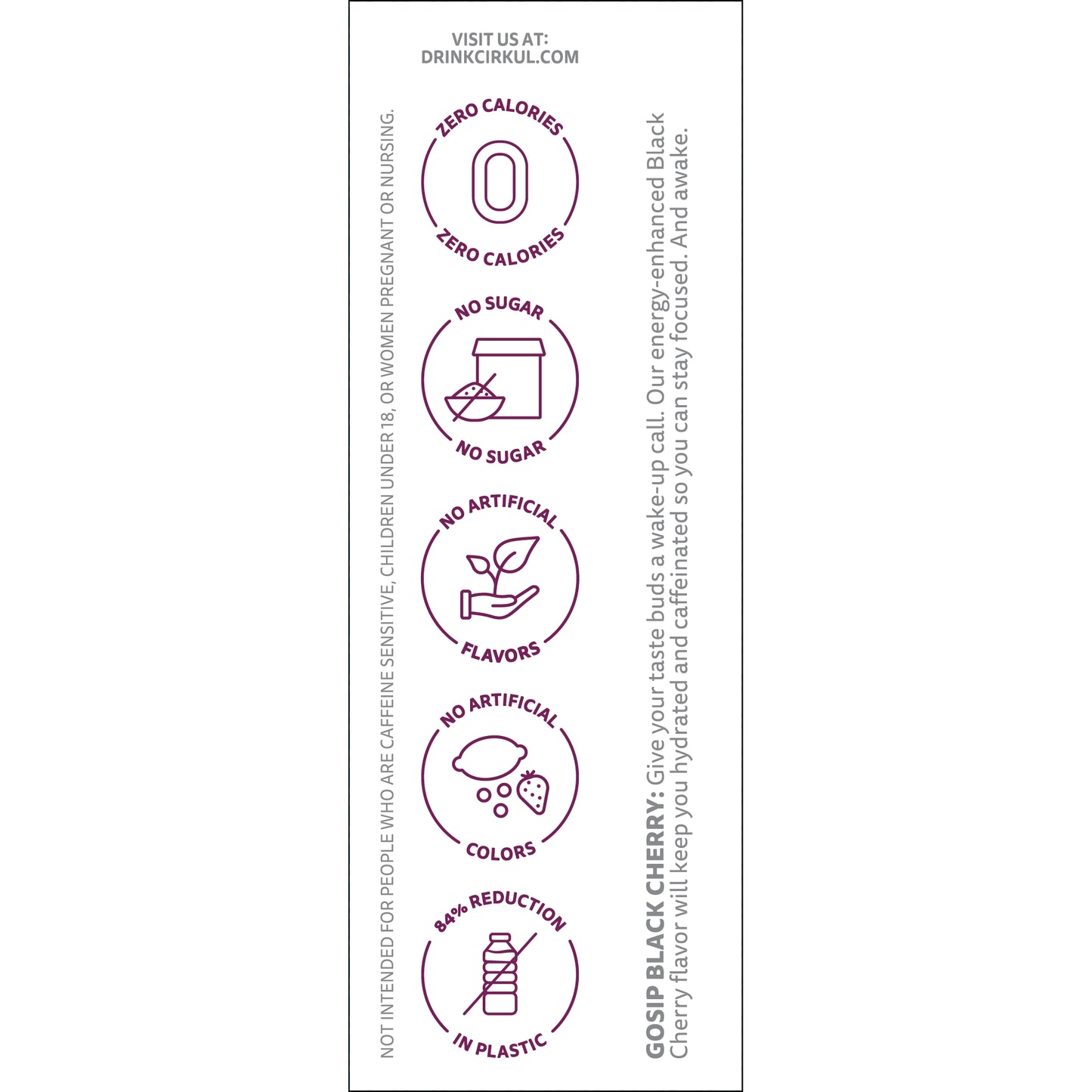 Gosip Black Cherry Flavor Cartridge, Drink Mix, 1-Pack