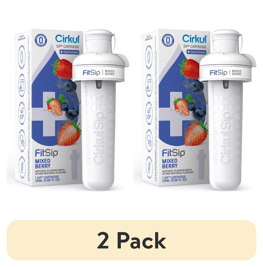(2 Pack)  Fitsip Mixed Berry Flavor Cartridge, Drink Mix, 1-Pack