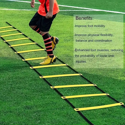 Soccer Training Agility Ladder Signs Discs Resistance Umbrella Spikes Soccer Training Obstacles Speed Awareness Training Ladder
