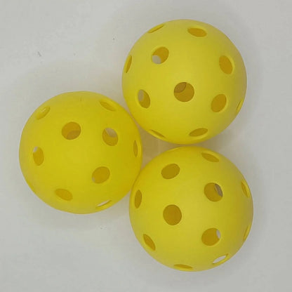 Sports Indoor Outdoor Play Pickleball 40 Hole, 4 Pack - USAPA Approved, Yellow