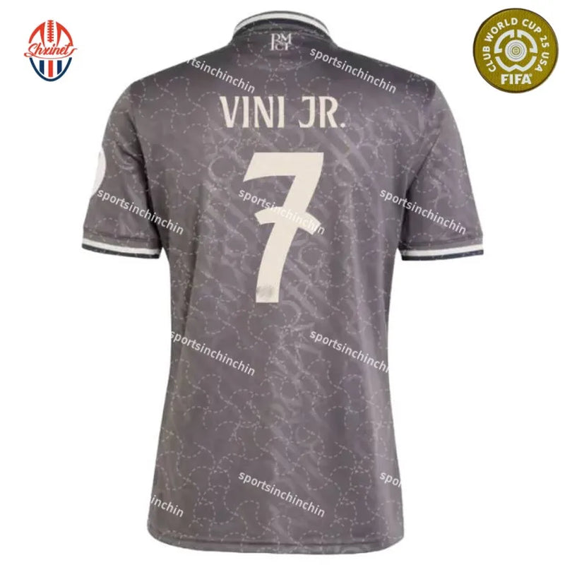 2025 Season Mbappe 9 Bellingham 5 Club World Cup Adult Soccer Jerseys 7 Cairo 10 Modric 9 Benzema 8 Kroos Kids Training Sports Match Short Sleeve Casual Soccer Jersey