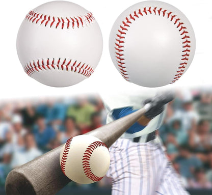 2 Pack Blank Baseballs Solid Cork Core, 9 Inch Baseball Balls Unmarked Autograph