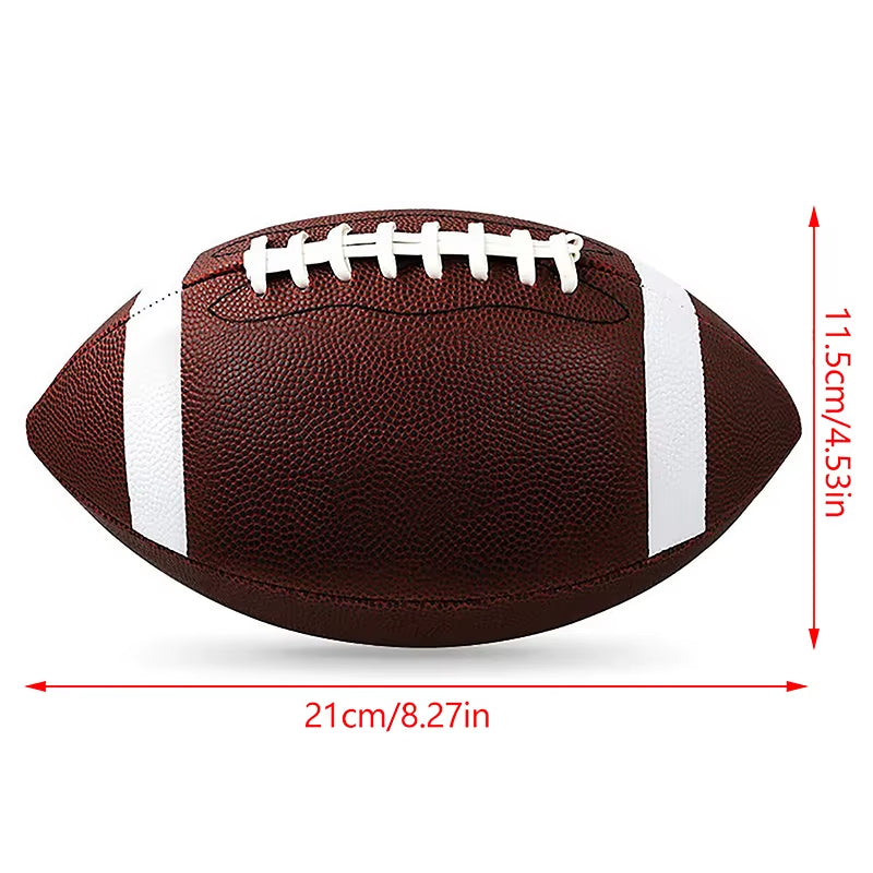 Standard 8.5Inch American Football Soccer Rugby PVC Football Sports Football for Men Women Children Can Inflatable Sporting Good