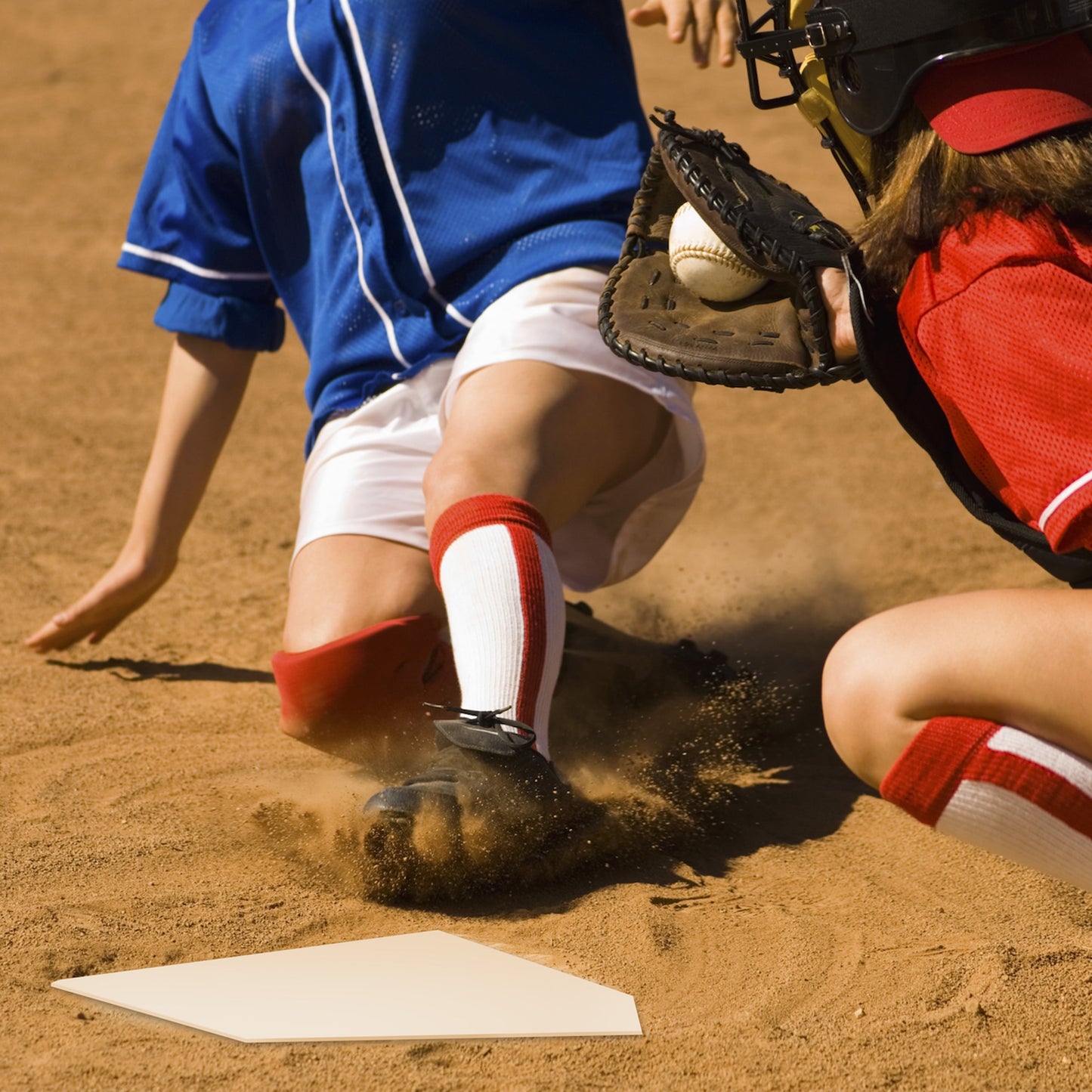 Throw down Baseball Base Set, White Rubber, 3 Lb