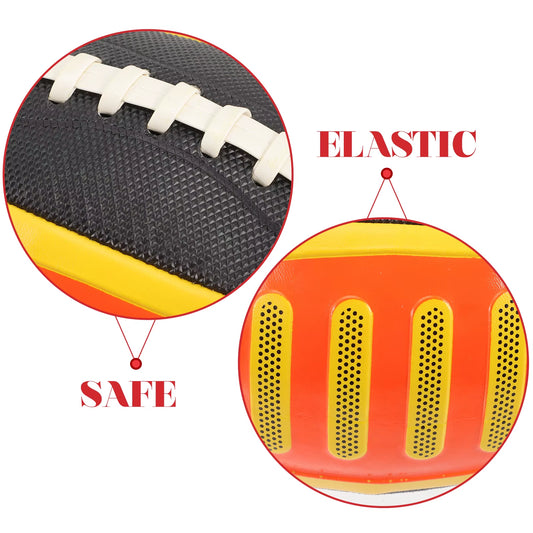 1Pc Kids Rugby Ball Elastic Children Rugby for Outdoor School Sports Training Improve Hand-Eye Coordination Athletic Ability