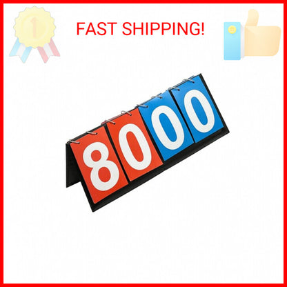 Table Top Scoreboard, Score Keeper Flipper Scoreboard for Basketball Tennis Badm