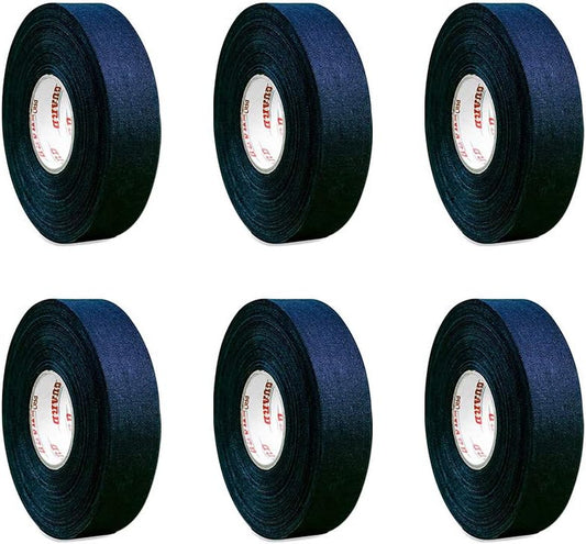 Cloth Hockey Tape, 1-Inch X 30-Yard, Black (6 Pack)