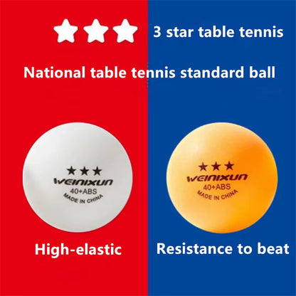 3-Star Table Tennis Balls New Material A40 High-Elastic Durable Training Table Tennis Balls Ping-Pong Balls