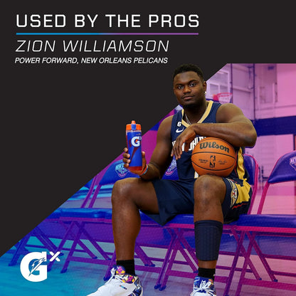 GX Bottle, Refillable Water Bottle, Nonslip, Blue, 30 Fl Oz