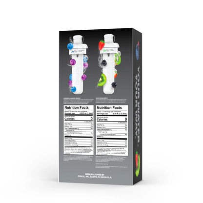 32Oz Matte Black Stainless Steel Starter Kit with Matte Black  Lid 2.0 and 2 Flavor Cartridges (Blueberry Grape & Kiwi Berry)