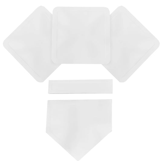 Throw down Baseball Base Set, White Rubber, 3 Lb