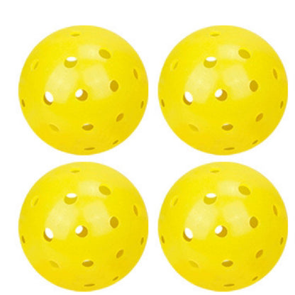 Sports Indoor Outdoor Play Pickleball 40 Hole, 4 Pack - USAPA Approved, Yellow