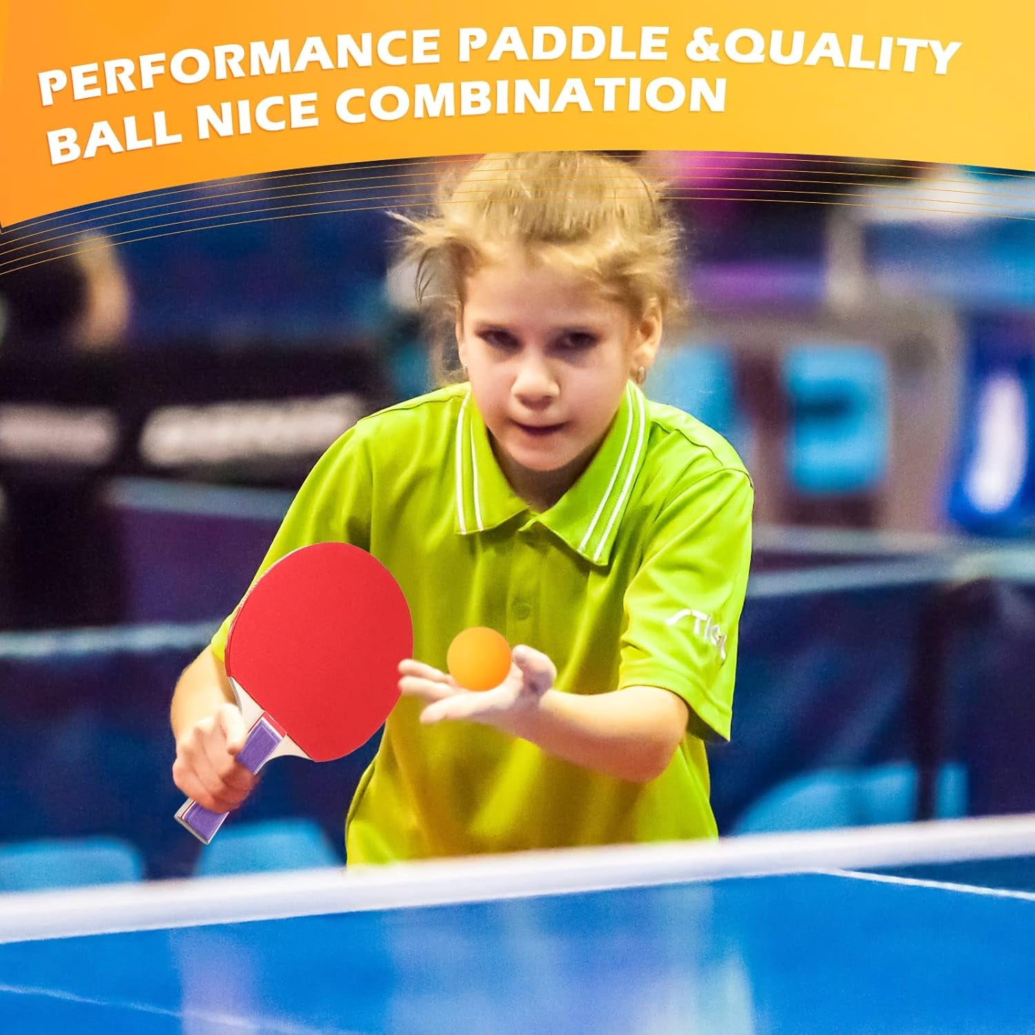 Pack Portable Table Tennis Combo 8 Paddles & 12 Balls with Carry Bag for Indoor Outdoor Sport