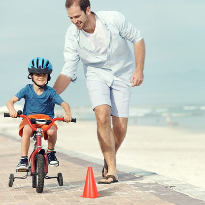 9 Inch Orange Traffic Cones, Plastic Sports Cones, Soccer Training Cones for Outdoor Activity & Festive Events (Sets of 10/15/ 20)