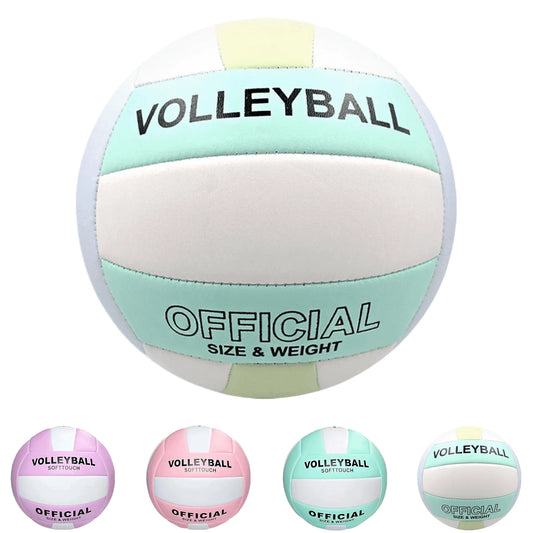 Volleyball, Super Soft Volleyball Beach Volleyball Official Size 5 for Outdoor, Indoor, Pool, Gym, Training Premium Volleyball Equipment Durability Stability Sports Ball
