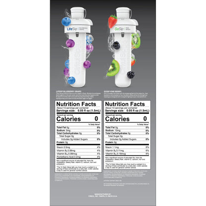 32Oz Matte Black Stainless Steel Starter Kit with Matte Black  Lid 2.0 and 2 Flavor Cartridges (Blueberry Grape & Kiwi Berry)