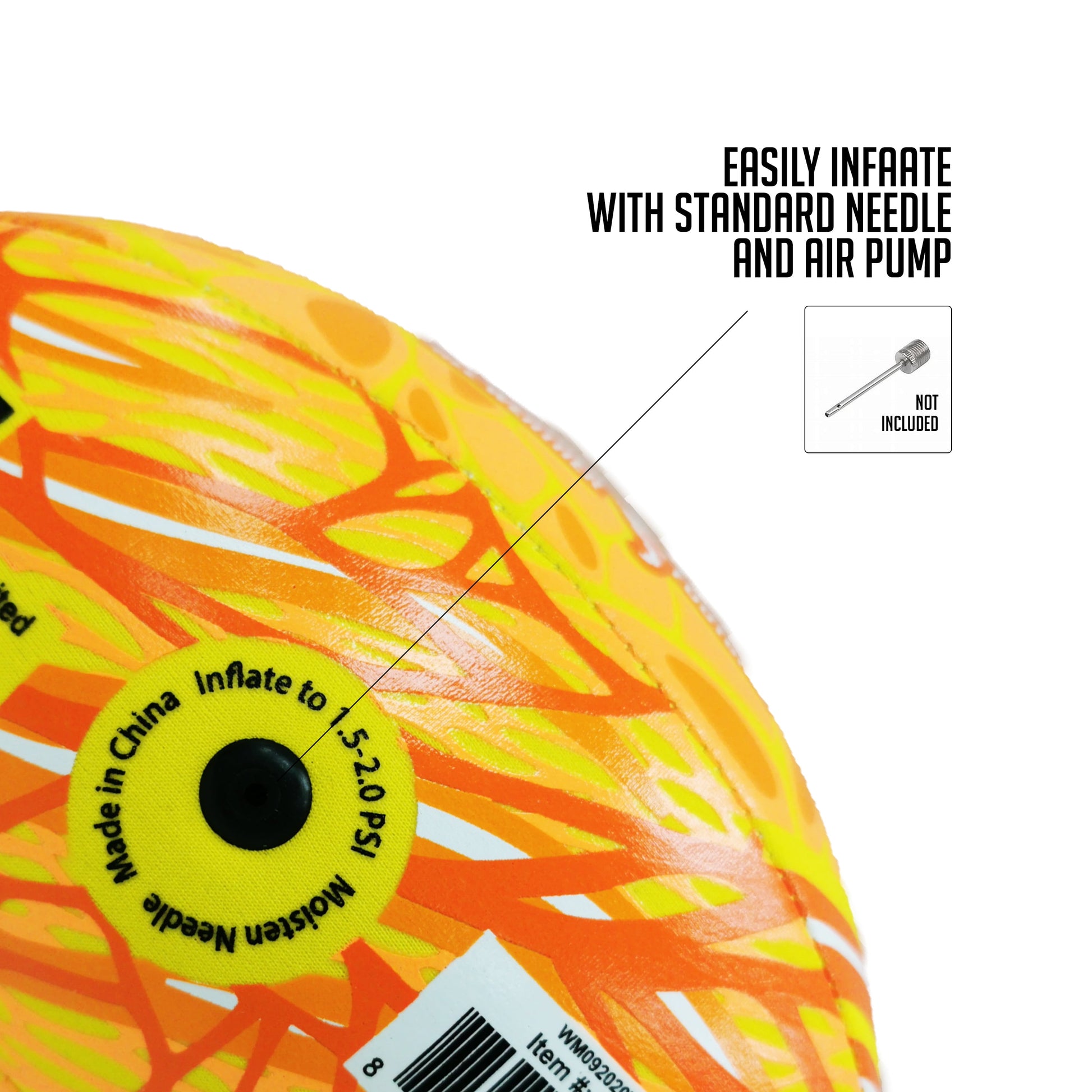 Waterproof Mini 6" Neoprene Football, Rubber Pool Toy, Assorted Colors, Unisex