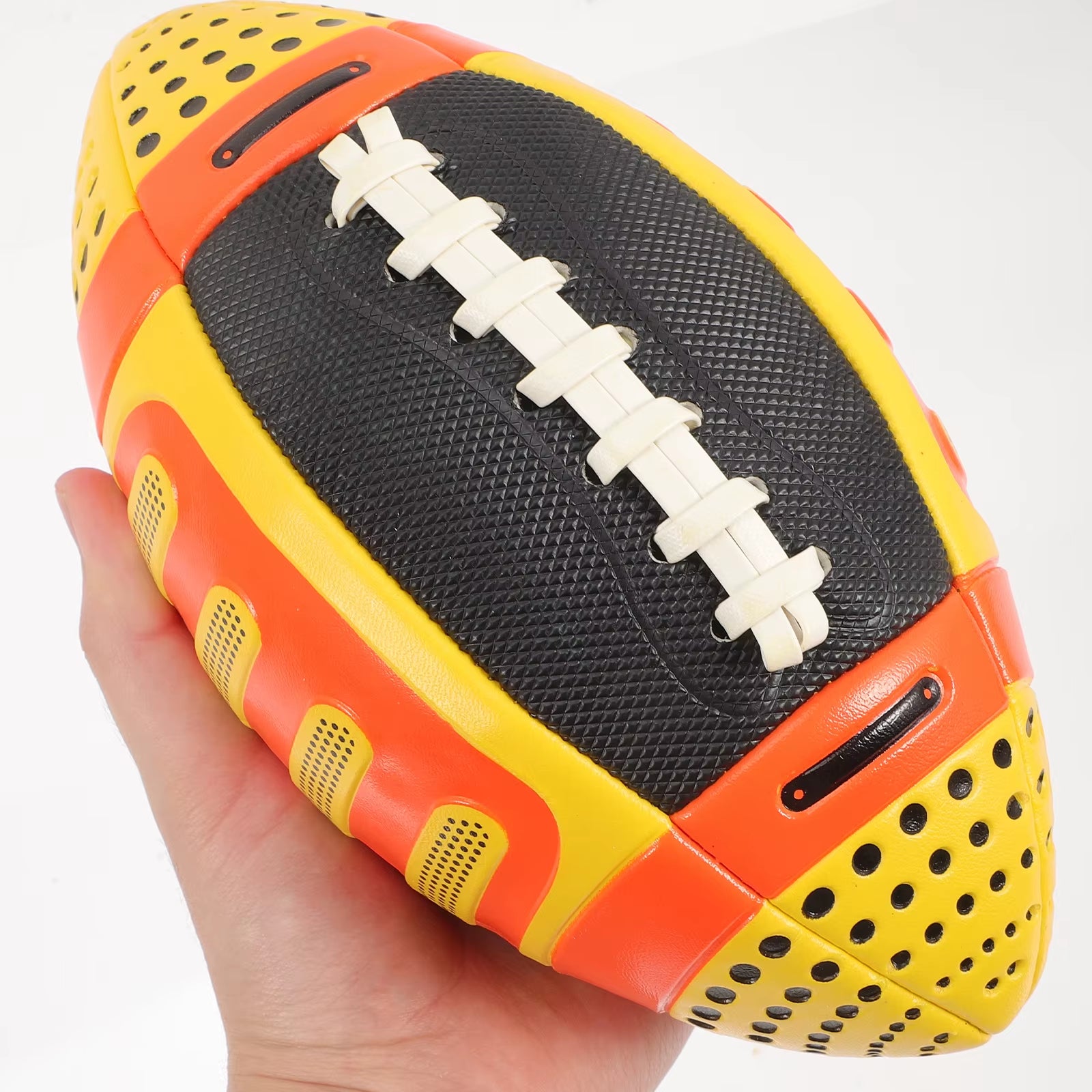 1Pc Kids Rugby Ball Elastic Children Rugby for Outdoor School Sports Training Improve Hand-Eye Coordination Athletic Ability