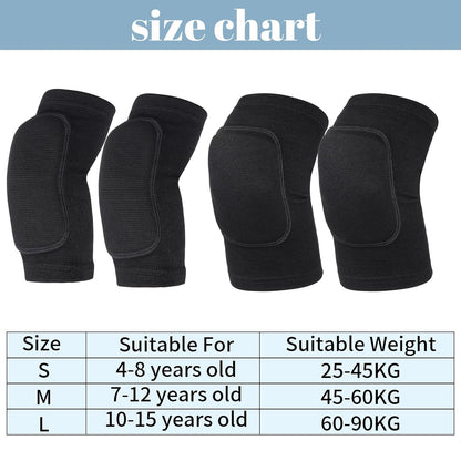 Volleyball Knee Pads and Volleyball Arm Pads Set for Kids Youth Volleyball Yoga