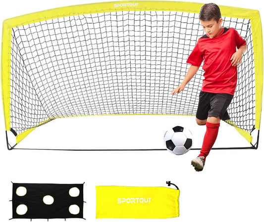 Portable Soccer Goal, Training Soccer Net for Backyard, Garden, Indoor, Outdoor, Training, Practice Goals (6'3"X 3'7")