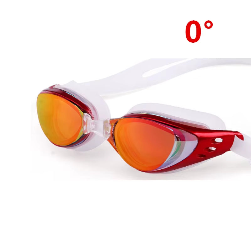 Adult Myopia Swimming Goggles Professional Pool Glasses Anti-Fog Large Field of Vision Kids Optical Waterproof Eyewear Diopter